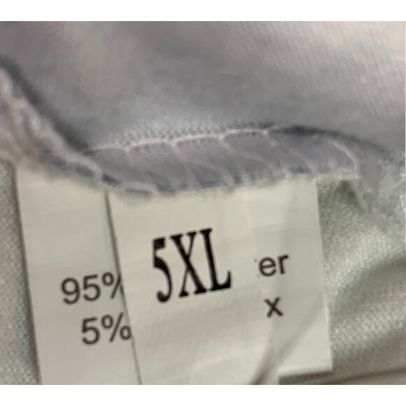 5XL Womens Soft Tie Dye Romper Blue White Pockets - Picture 8 of 9